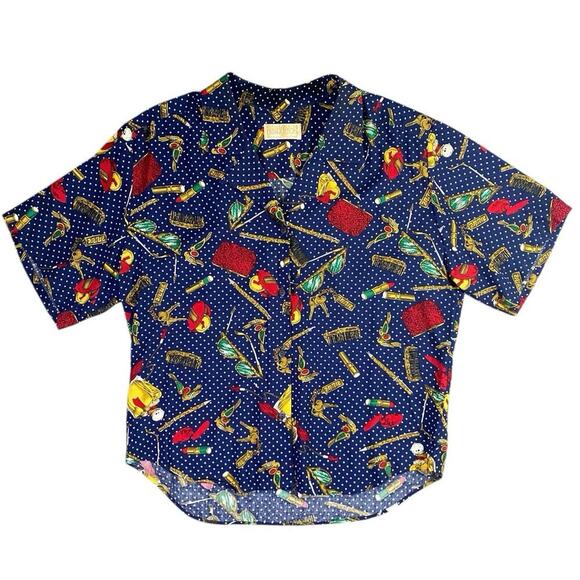 Vintage 80s Pendleton Purse Essentials Blouse/Skirt Set - 14 - Picture 4 of 7